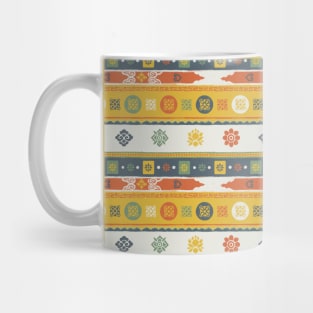 Tibetan Temple - Painted Monastery Mug